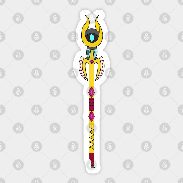 Eye-Catching Magic Staff Sticker by Living Emblem